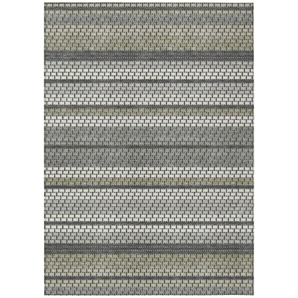 Chantille Machine Washable Indoor/Outdoor Abstract ACN2427 Gray 10 ft. x 14 ft. Area Rug price history on PriceWatchPro