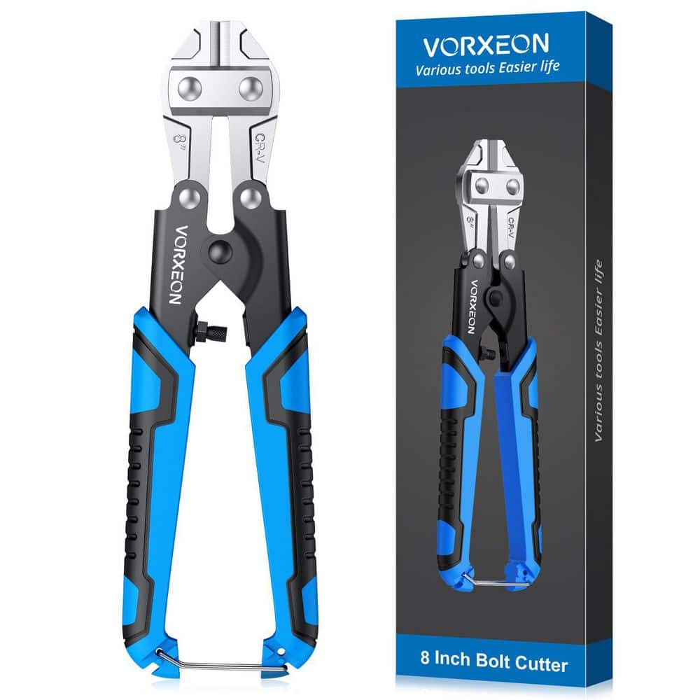 MYWISH 8-Inch Bolt Cutter, Chrome Vanadium, Heavy Duty, Non-Slip Handle ...