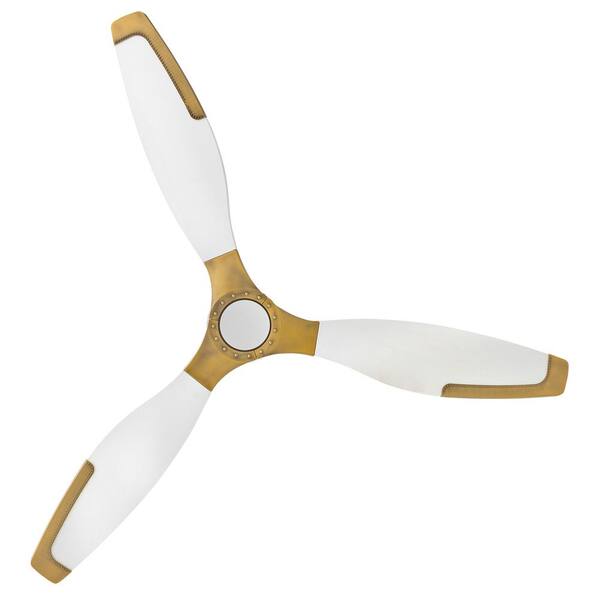 HINKLEY - Aileron 60.0 in. Indoor/Outdoor Integrated LED Matte White Ceiling Fan with Remote Control