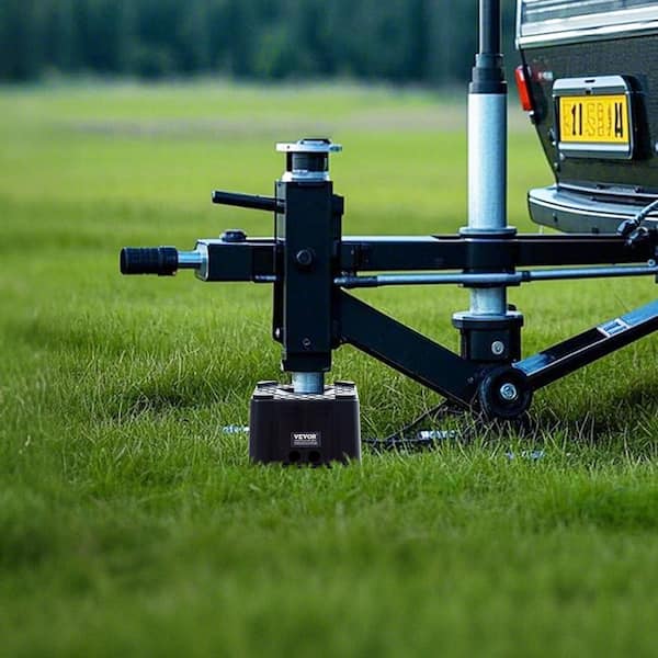 Trailer Jack Block, 6 in. High Heavy Duty RV Leveling Block with 6000 lbs. Capacity, RV Jack Stand, Motorcycle Stand