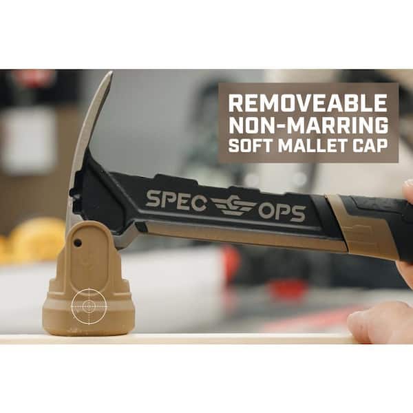 SPEC OPS Steel Framing Hammer, 28 oz., Rip Claw, Milled Face