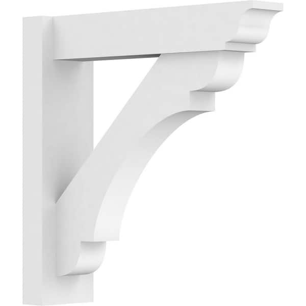 Ekena Millwork Olympic 5 in. W x 20 in. H x 20 in. D Signature Urethane Polyurethane Outlooker with Traditional Ends