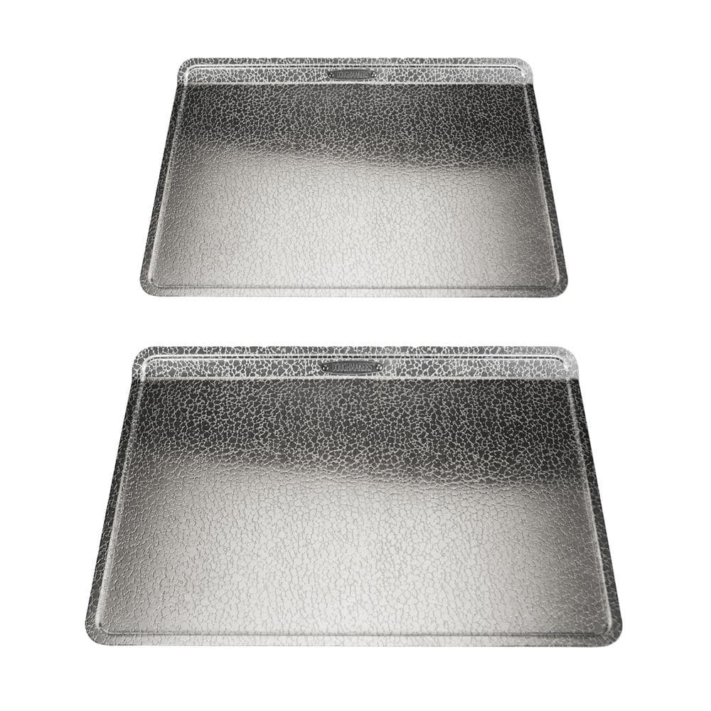 Doughmakers Cookie Sheet Baking Dish Textured Aluminum USA Metal Sides