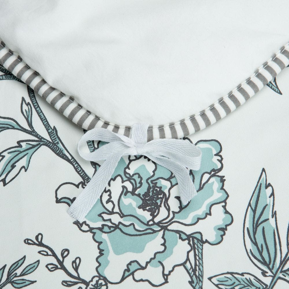 Sage Green French Toile Microfiber Duvet Cover Set