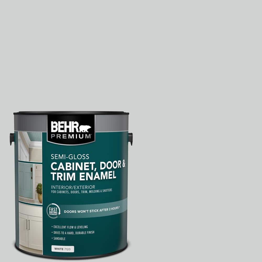 BEHR PREMIUM 1 gal. #N530-2 Double Click Semi-Gloss Enamel Interior