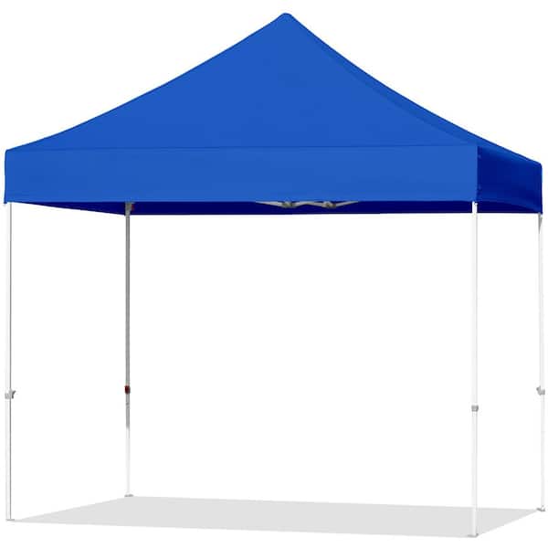 Coast Shade 10 ft. x 10 ft. Outdoor Standard Patio Pop Up Canopy Tent Instant Canopies, Blue