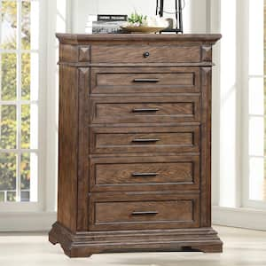 New Classic Furniture Mar Vista Walnut 6-drawer 38 in. Chest