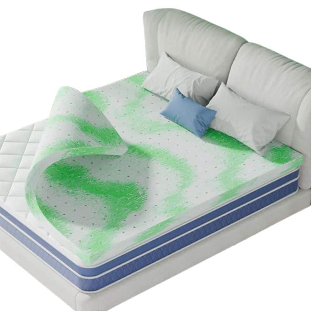 3 in. Twin XL Mattress Topper Memory Foam Bed Toppers with Breathable Hole