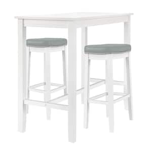 Ceycl White and Gray 3-Piece wood top Bar Set