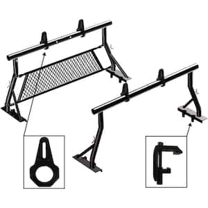 800 lbs. Universal Pickup Truck Ladder Rack 2 Bars w/ Mounting Clamps Load Stops Window Protector (27-3/4 in.)