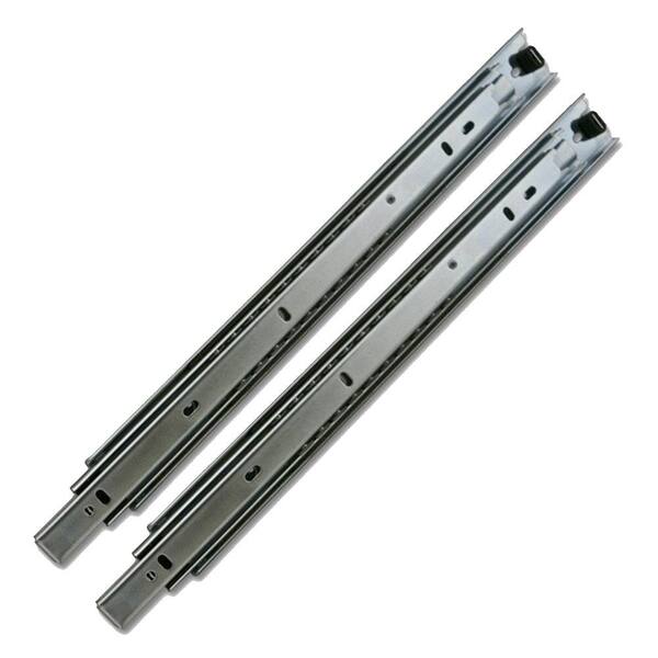 Unbranded 20 in. Low Profile Side Mount Full Extension Ball Bearing Drawer Slides 1-Pair (2 Pieces)