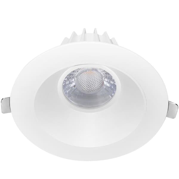 Maxxima 4 in. Trimless Slim Round Recessed Anti-Glare LED Downlight, White,  Canless IC Rated, 1000 Lumens, 5 CCT 2700K-5000K MRL-S41555 - The Home Depot
