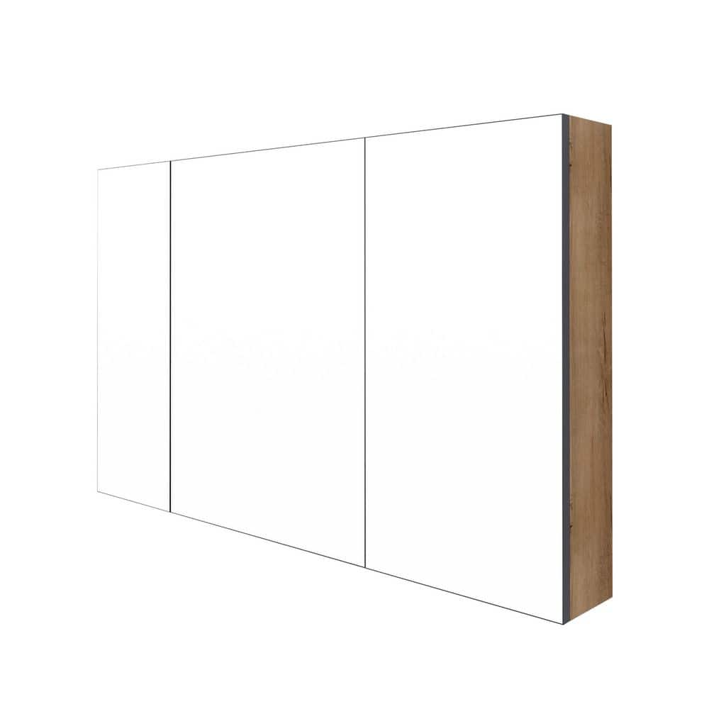 43 in. W x 28 in. H Rectangular Imitative Oak Medicine Cabinet with Mirror price history on PriceWatchPro