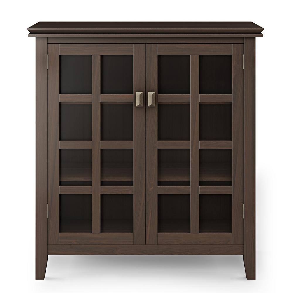 Artisan Tobacco Brown Freestanding Office Storage Cabinet with Adjustable Shelving