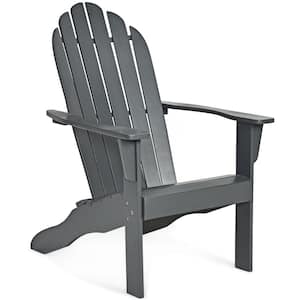 Costway Classic Natural Wood Acacia Outdoor Adirondack Chair GHM0048OR ...