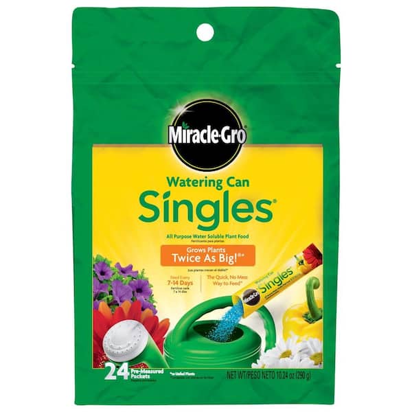 Watering Can Singles All Purpose Water Soluble Plant Food, 0.64 lbs.,For Flowers,Vegetables,Dry Fertilizer (24-Packets)