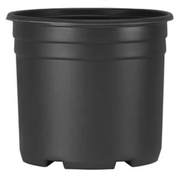 Unbranded Trade 3 Gal. (2.6 Gal.) Black Resin Thermoformed Nursery Pot