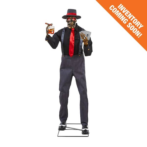 6.5 ft. Grave & Bones Animated LED Jack of Spades