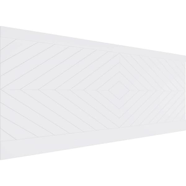Ekena Millwork 40 in. H x 94-1/2 in. W 26.24 sq. ft. Nuevo PVC Wainscot Paneling Kit