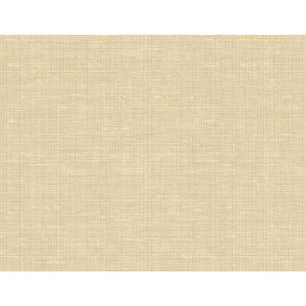 Kenneth James Alix Light Yellow Twill Vinyl Strippable Wallpaper (Covers 60.8 sq. ft.)