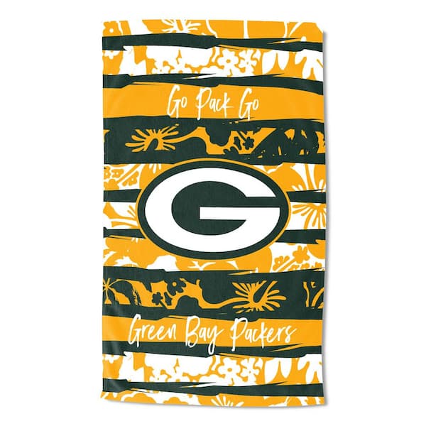 THE NORTHWEST GROUP NFL Packers Cotton/Polyester Blend Multi Color Pocket Beach Towel