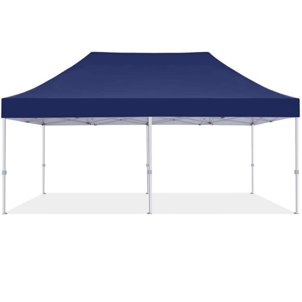 Commercial 10 ft. x 20 ft. Navy-Blue Pop-Up Canopy Tent with Roller Bag -  Terracemaster, STD 20 nw NB