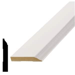 1/2 in. D x 3 in. W x 96 in. L Primed White MDF Colonial Baseboard Moulding