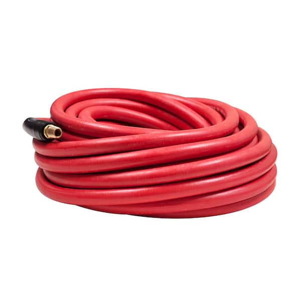 Workforce 3/8 in. x 35 ft., 1/4 in. Air Hose Fittings Rubber