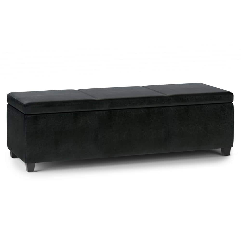 extra large upholstered storage bench