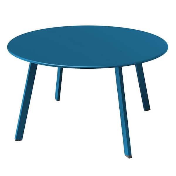 OLILAWN 27.6 L x 27.6 W Outdoor Table, round wide table with strong load-bearing capacity