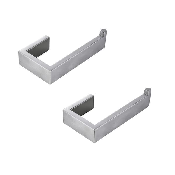ATKING Bath Wall-Mount Toiler Paper Holder Non-Slip Tissue Holder in Brushed Nickel (2-piece)