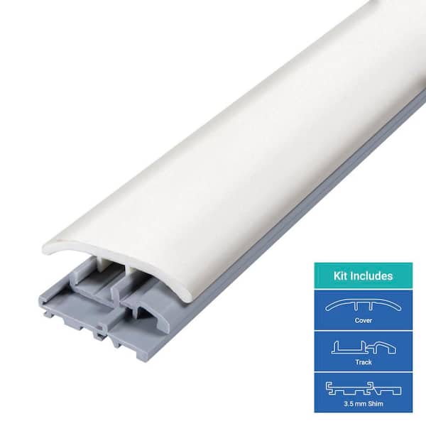 Mountain Brook 0.31 in. T x 2 in. W x 78.7 in. L Vinyl 4-in-1 Molding