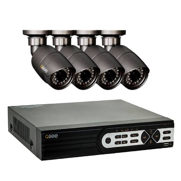 Q-SEE 8-Channel 720p 2TB Surveillance System with (4) HD Camera 80 ft. Night Vision