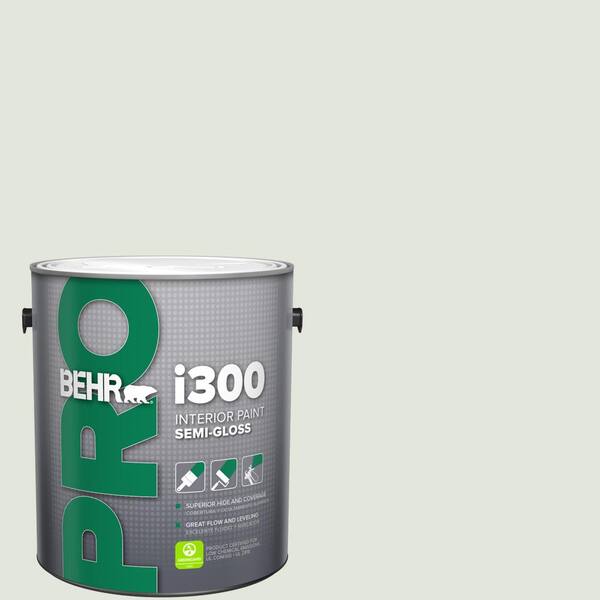 BEHR PRO 1 gal. #BL-W06 Whispering Waterfall Semi-Gloss Interior Paint