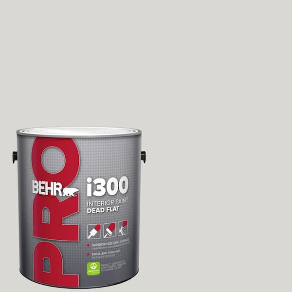 BEHR PRO 1 gal. #N360-1 Seagull Gray Dead Flat Interior Paint