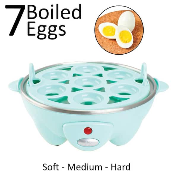 Pink Electric Egg Cooker 7 Egg Capacity Boiler Maker Eggs Steamed