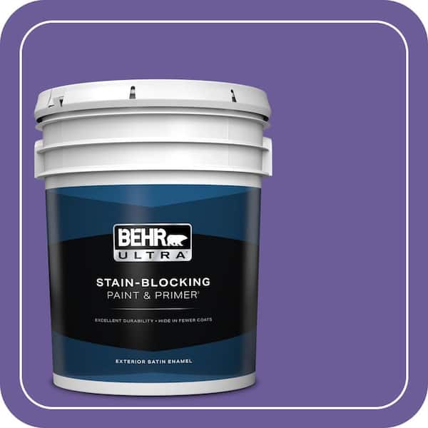 BEHR ULTRA 5 gal. #P560-6 Just a Fairytale Satin Enamel Exterior Paint & Primer