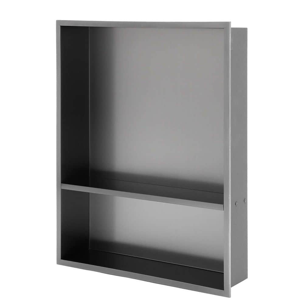 21 in. W x 17 in. H x 3.94 in. D Bathroom Shower Niche in Gunmetal Black price history on PriceWatchPro