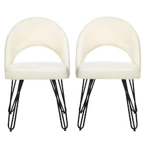 Jora Off-White/Black Side Chair (Set of 2)