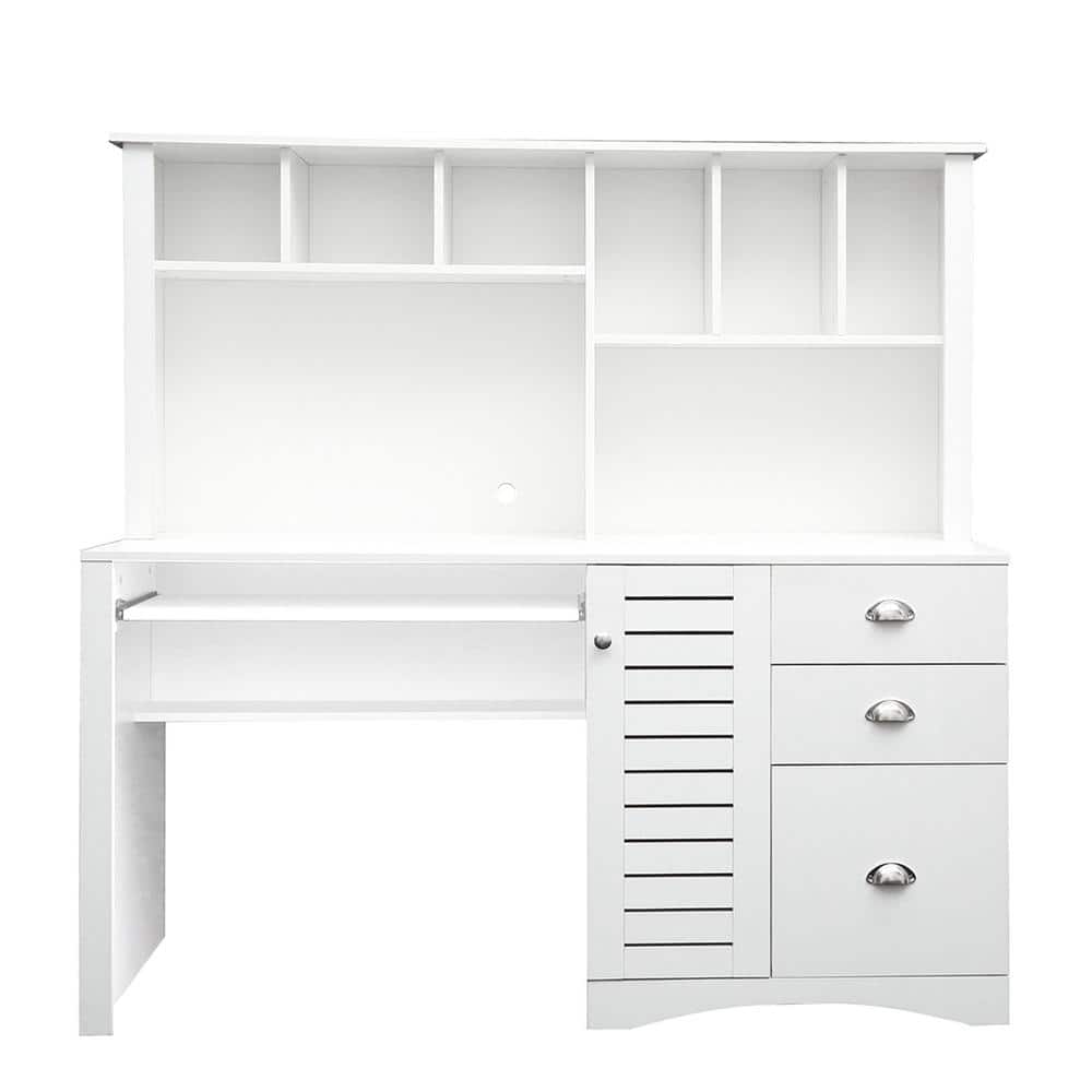 Reviews for FUFU&GAGA 54.3 in. W L-Shaped White Adjustable