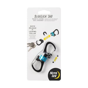 SlideLock 360° Magnetic Locking Dual Carabiner