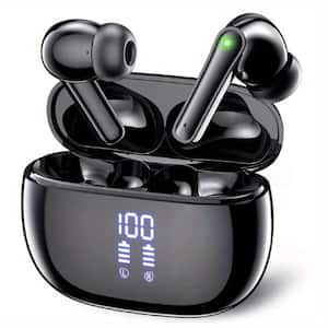 Etokfoks Black Wireless Bluetooth Noise Cancelling Earbud and In