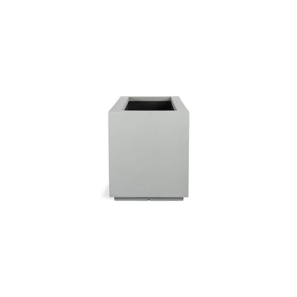 Milan Tall 46 in. x 17 in. Concrete Gray Composite Trough