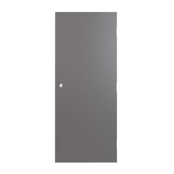 FORTIS DOORS 40 in. x 96 in. Universal/Reversible Gray Primed Steel Commercial Door Slab with 180-Minute Fire Rating