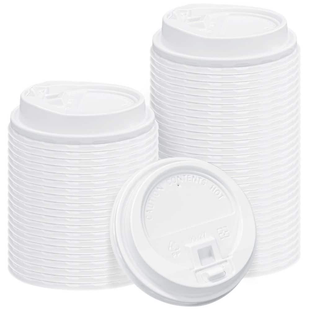 3.5 in. Disposable Plastic Cup Lids, Coffee Cup Lids for 10, 12, 16, 20, 24 oz. Paper Cups, White (150-Pack) price history on PriceWatchPro