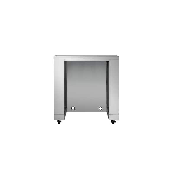 Thor Kitchen Stainless Steel Outdoor Appliance Cabinet with No Doors (35.2 in. W x 26 in. D x 38 in. H)