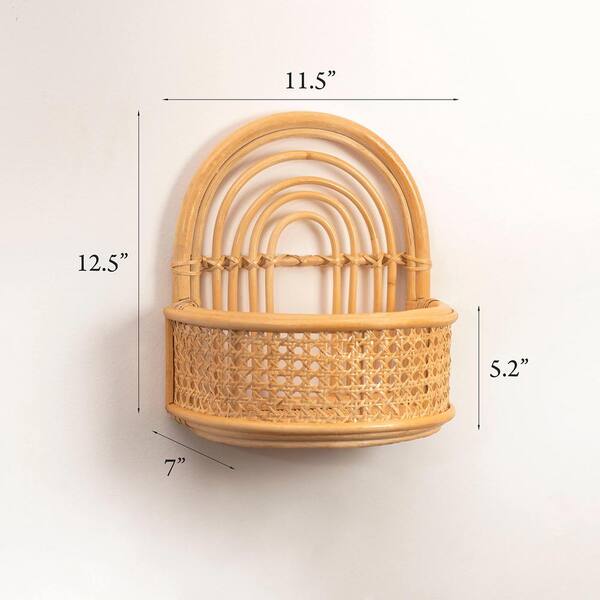 Rattan Wall Hanging 2024 Shelf Tan - Opalhouse™,dti