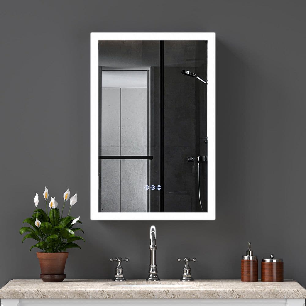 20 in. W x 30 in. H Rectangular Aluminium Alloy LED Medicine Cabinet with Mirror, 3-Color Temperatures, Anti-Fog price history on PriceWatchPro