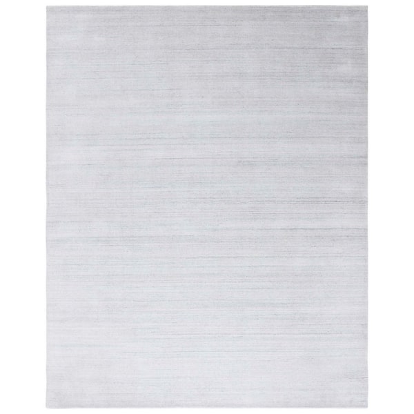 Mirage 10 ft. x 14 ft. Silver Solid Color Area Rug