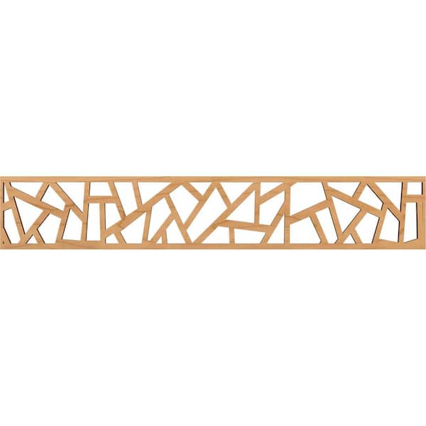 Ekena Millwork Harrisburg Fretwork 0.375 in. D x 46.625 in. W x 8 in. L Maple Wood Panel Moulding